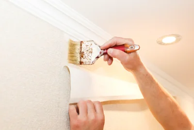 Pose de papier peint à Plasne — revêtements muraux et toiles de verre